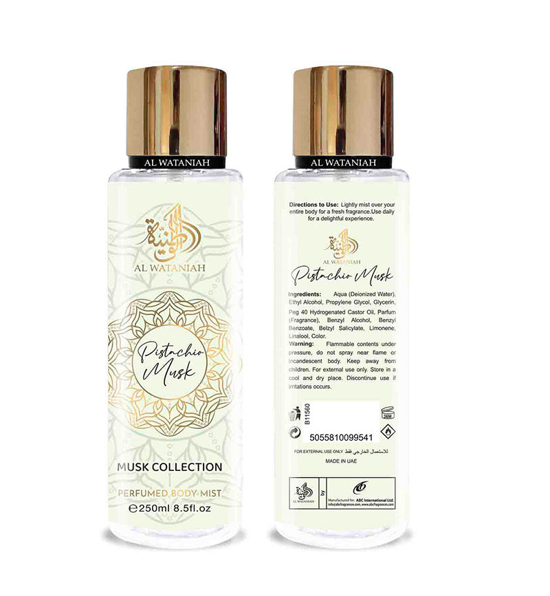 Perfumed Body Mist 250ml - Pistachio Musk
