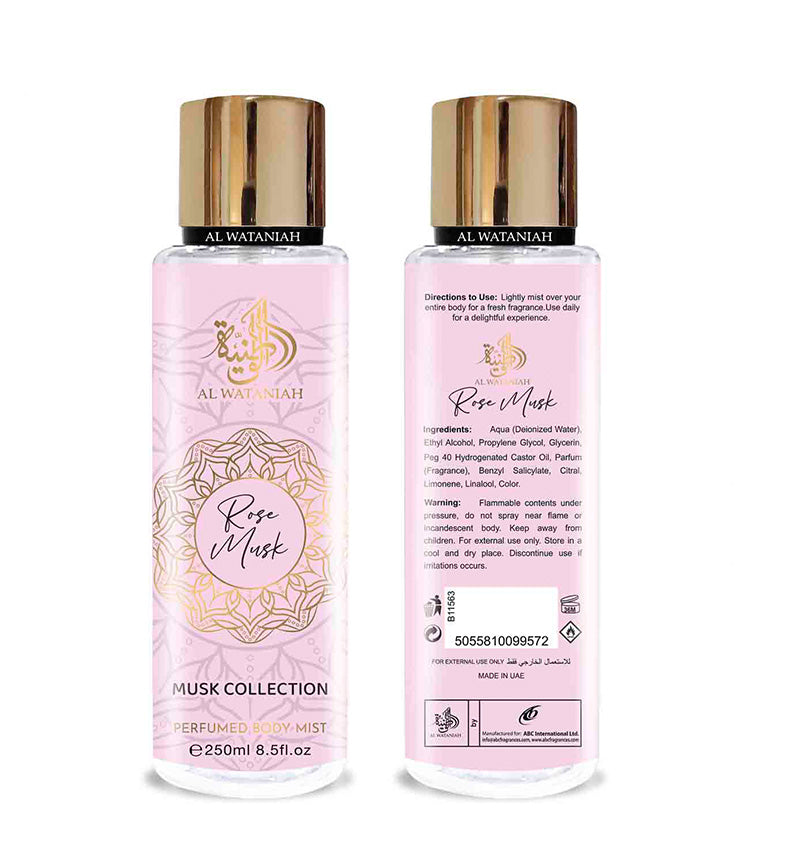 Perfumed Body Mist 250ml - Rose Musk